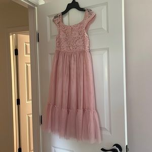 H&M girls pink tulle dress